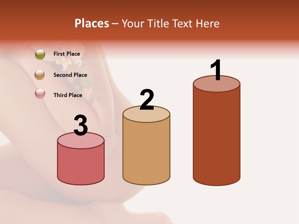 A Woman With A Flower On Her Breast PowerPoint Template