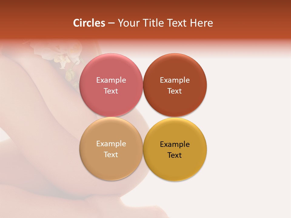 A Woman With A Flower On Her Breast PowerPoint Template