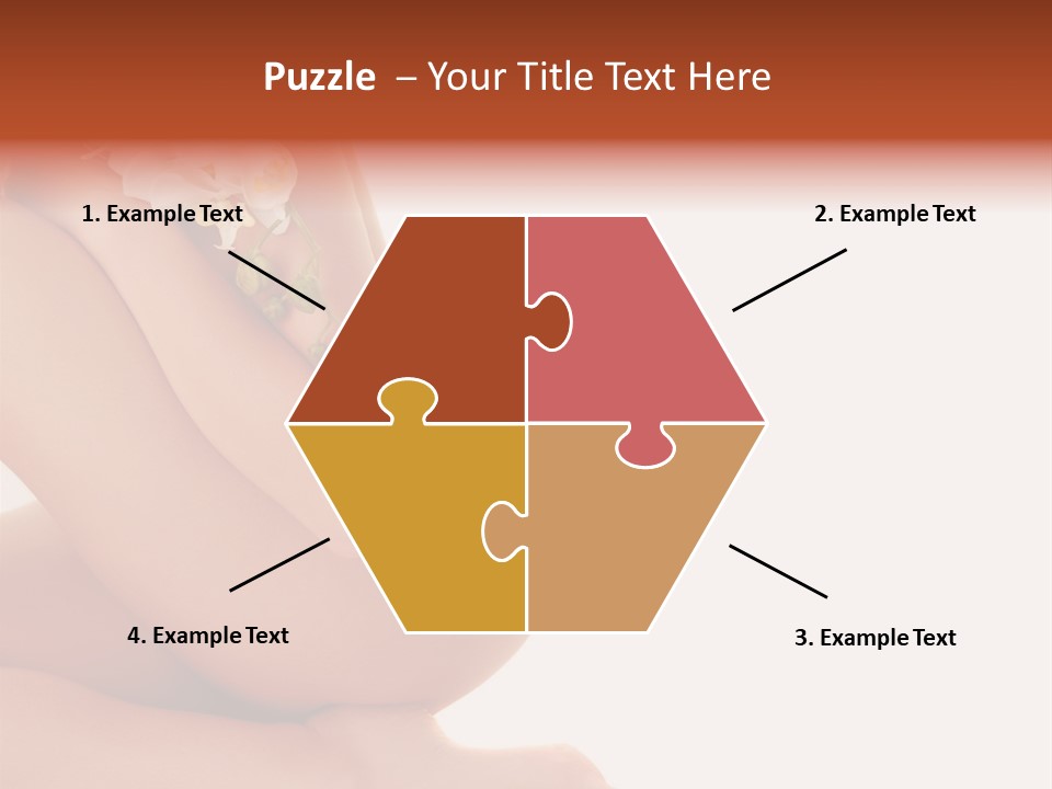 A Woman With A Flower On Her Breast PowerPoint Template