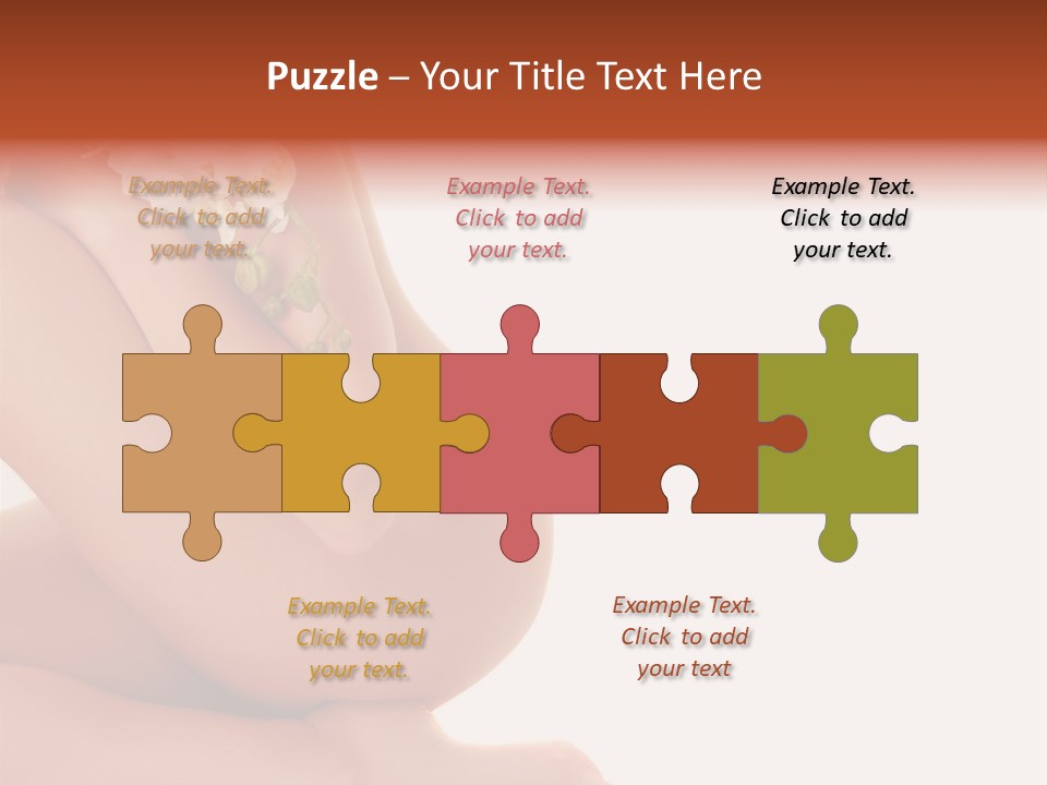 A Woman With A Flower On Her Breast PowerPoint Template