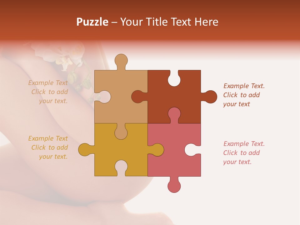 A Woman With A Flower On Her Breast PowerPoint Template