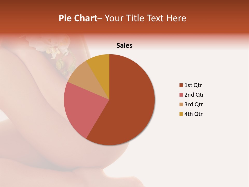 A Woman With A Flower On Her Breast PowerPoint Template