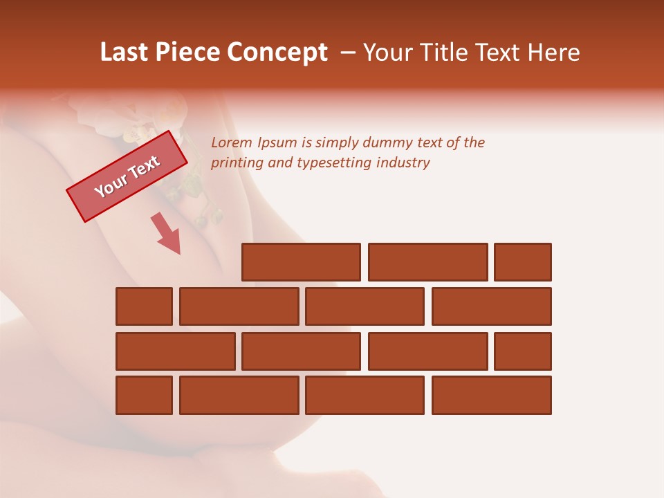 A Woman With A Flower On Her Breast PowerPoint Template