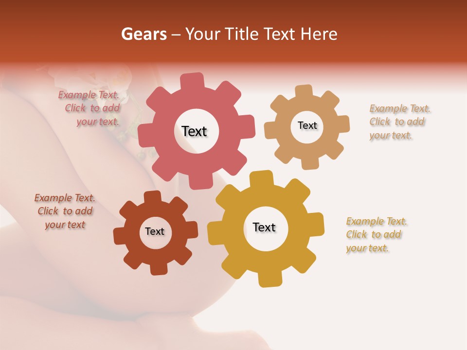 A Woman With A Flower On Her Breast PowerPoint Template