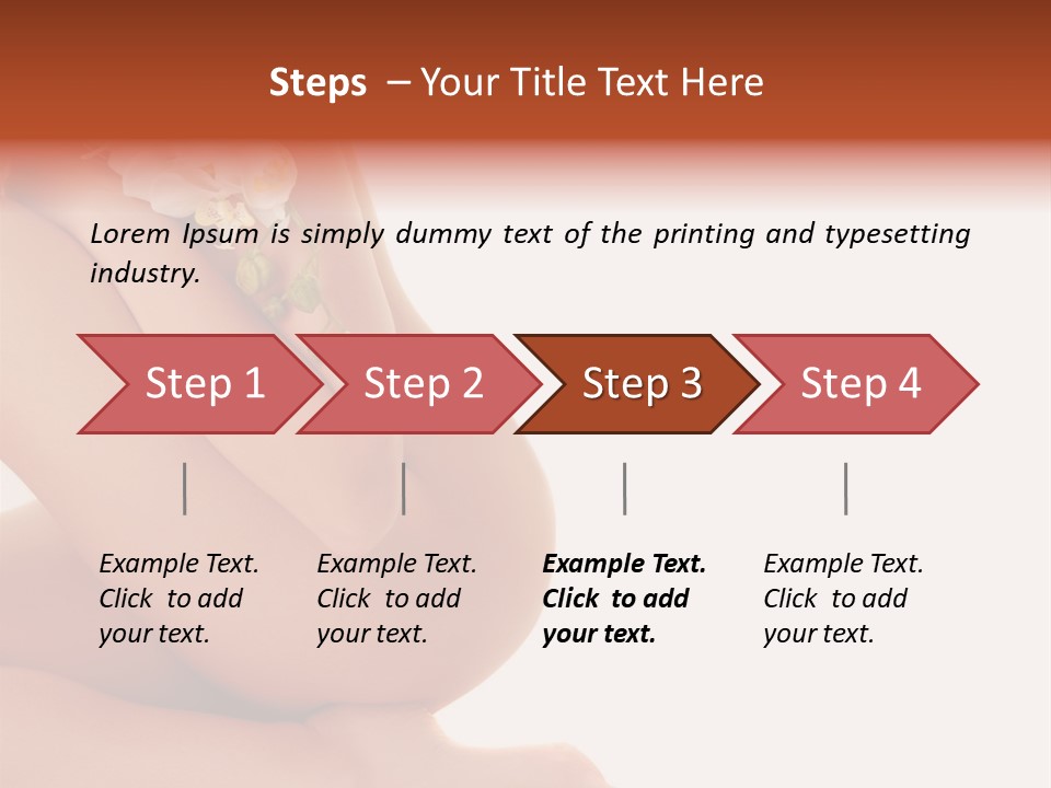 A Woman With A Flower On Her Breast PowerPoint Template