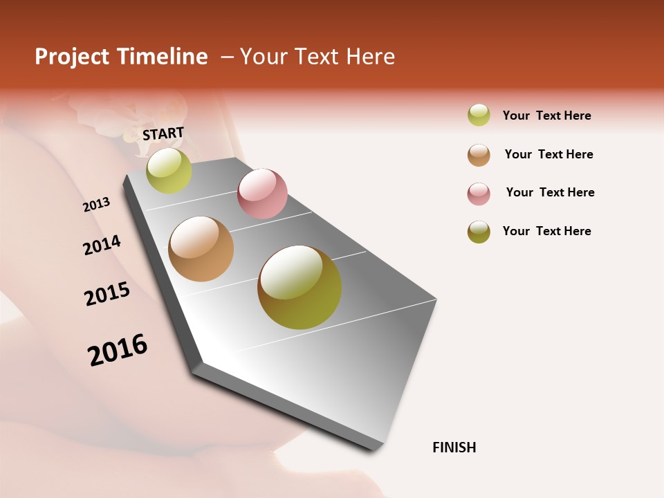 A Woman With A Flower On Her Breast PowerPoint Template