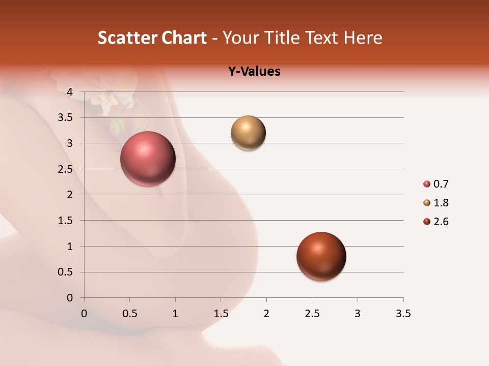 A Woman With A Flower On Her Breast PowerPoint Template