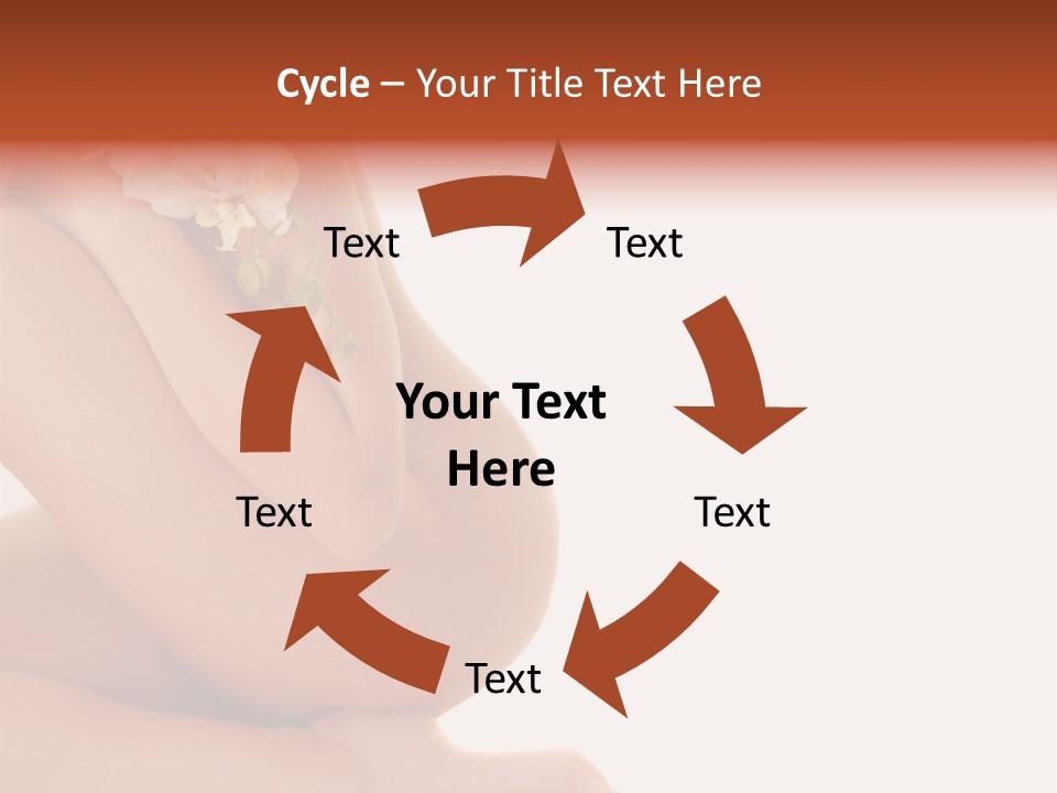 A Woman With A Flower On Her Breast PowerPoint Template