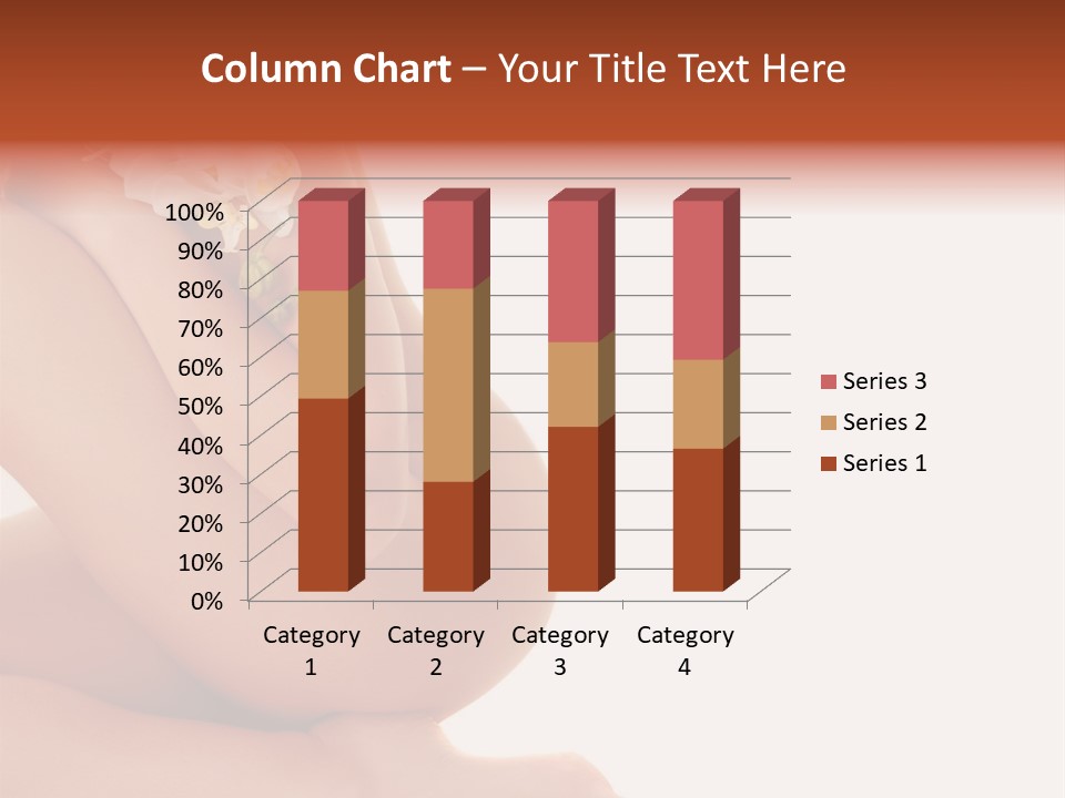 A Woman With A Flower On Her Breast PowerPoint Template