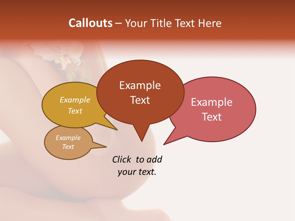 A Woman With A Flower On Her Breast PowerPoint Template