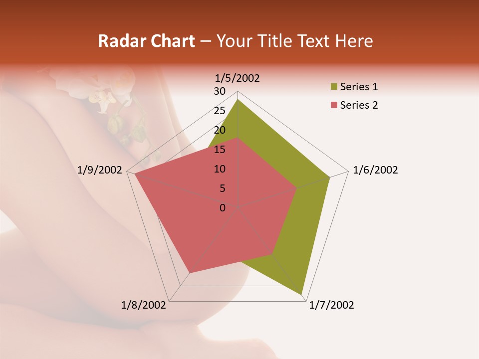 A Woman With A Flower On Her Breast PowerPoint Template