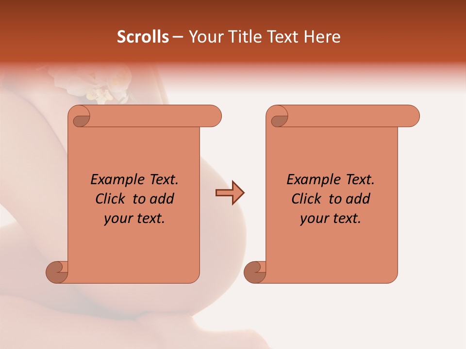 A Woman With A Flower On Her Breast PowerPoint Template