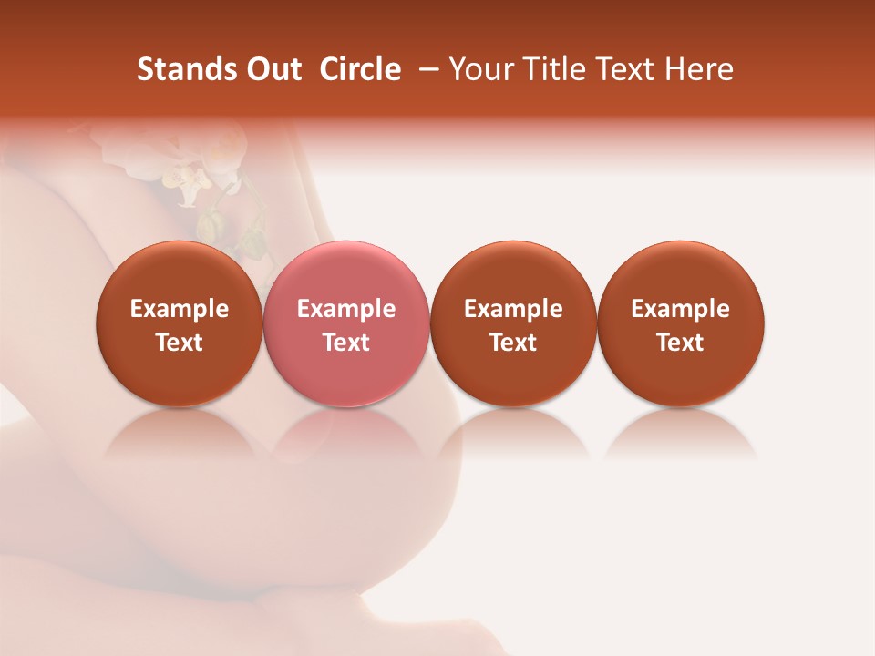 A Woman With A Flower On Her Breast PowerPoint Template