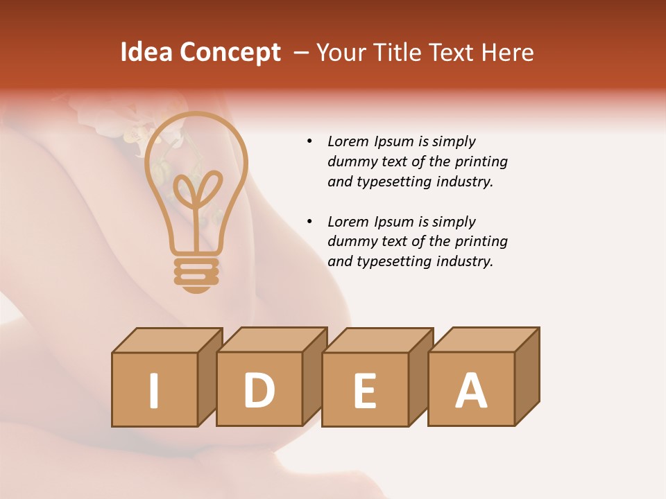 A Woman With A Flower On Her Breast PowerPoint Template