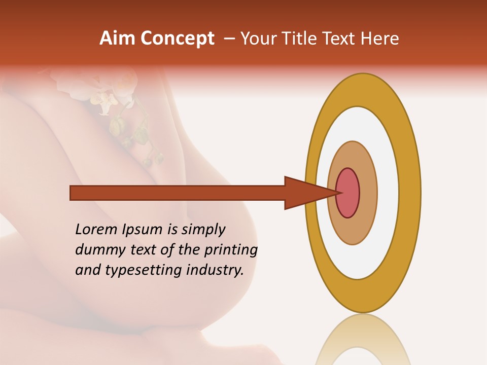 A Woman With A Flower On Her Breast PowerPoint Template