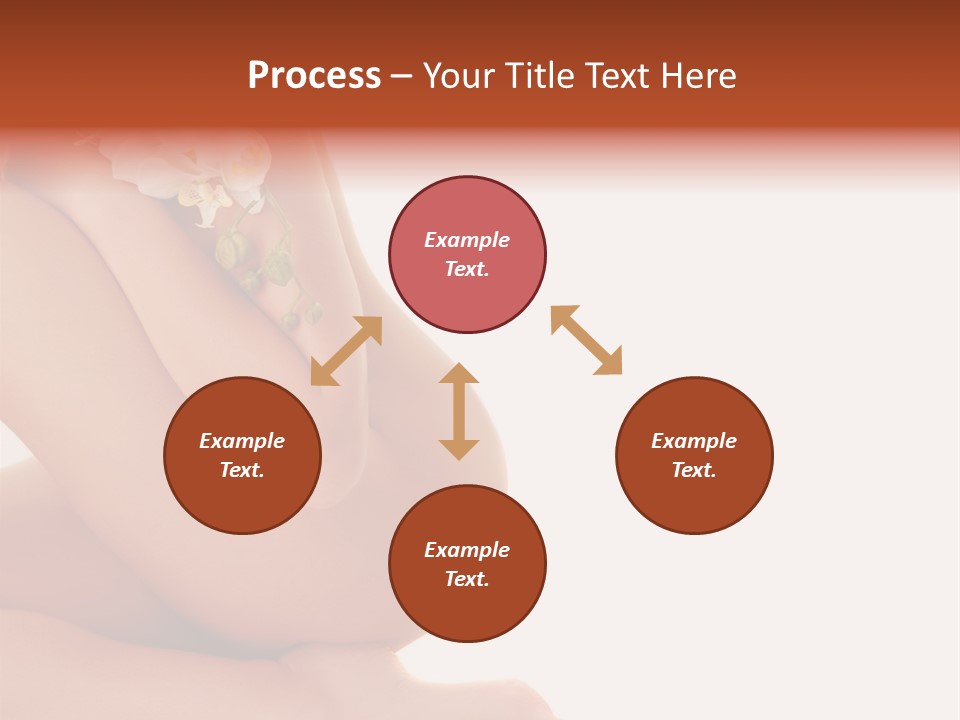 A Woman With A Flower On Her Breast PowerPoint Template