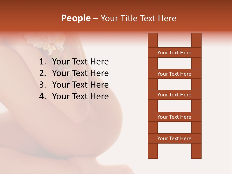 A Woman With A Flower On Her Breast PowerPoint Template