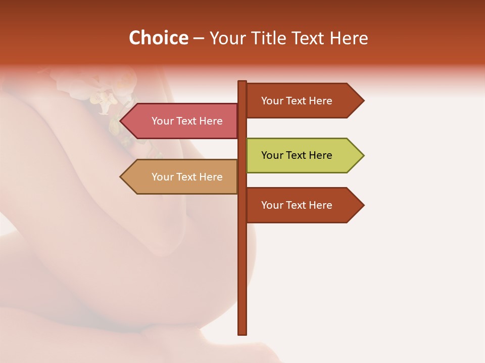 A Woman With A Flower On Her Breast PowerPoint Template