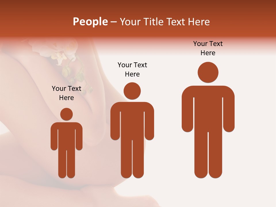 A Woman With A Flower On Her Breast PowerPoint Template