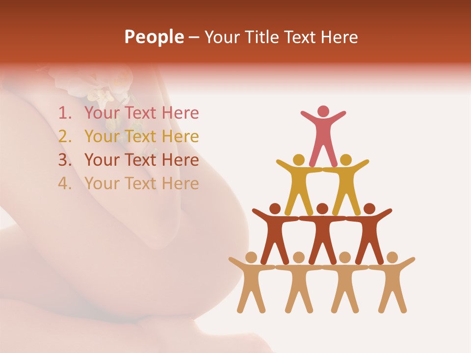 A Woman With A Flower On Her Breast PowerPoint Template