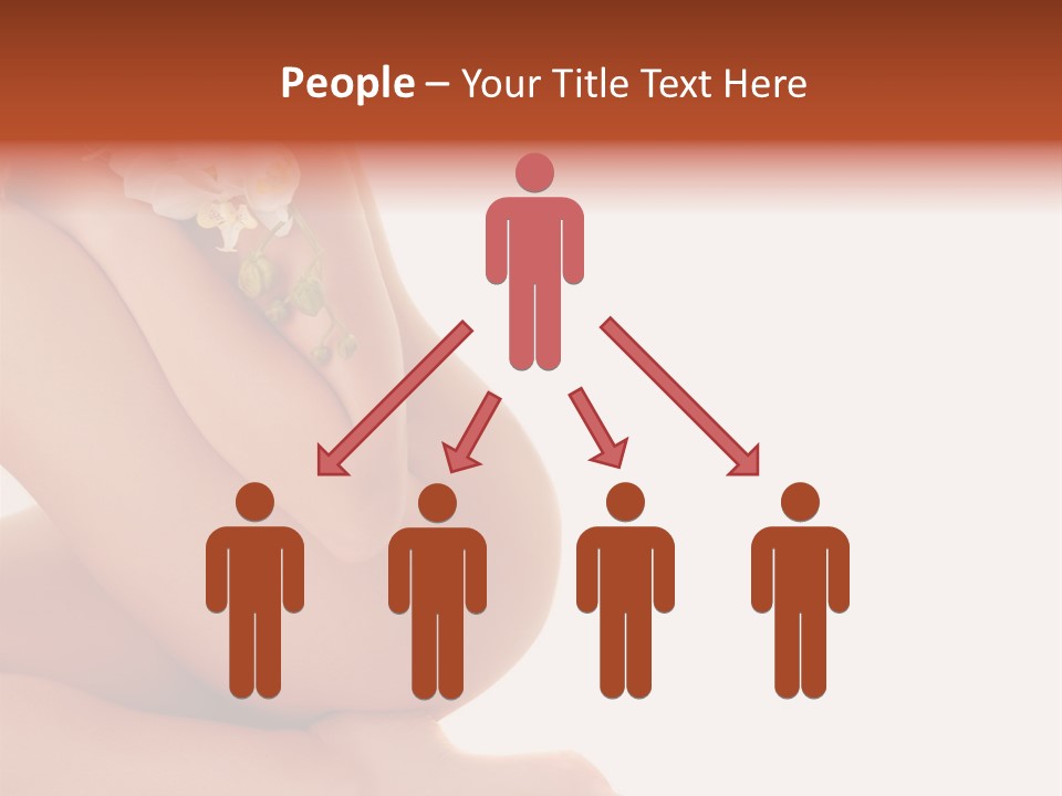 A Woman With A Flower On Her Breast PowerPoint Template