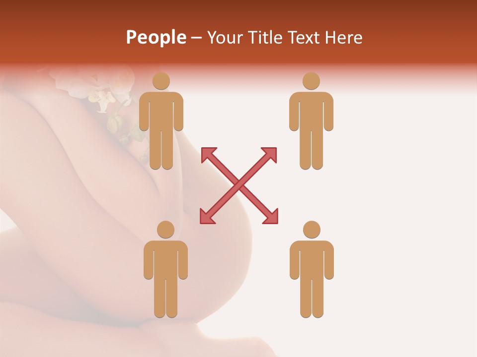 A Woman With A Flower On Her Breast PowerPoint Template