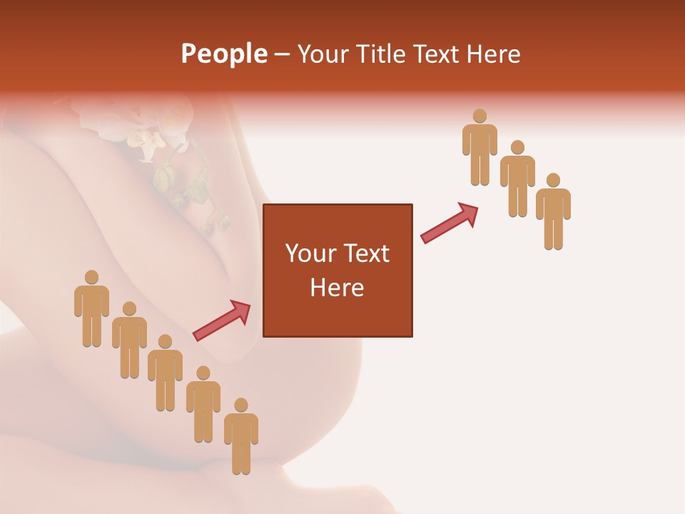 A Woman With A Flower On Her Breast PowerPoint Template