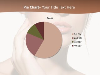 A Beautiful Woman With Makeup On Her Face PowerPoint Template