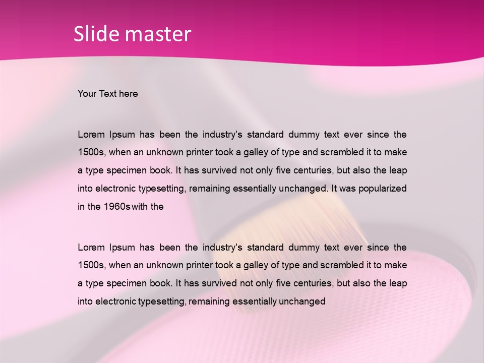 Object Workplace Hand PowerPoint Template