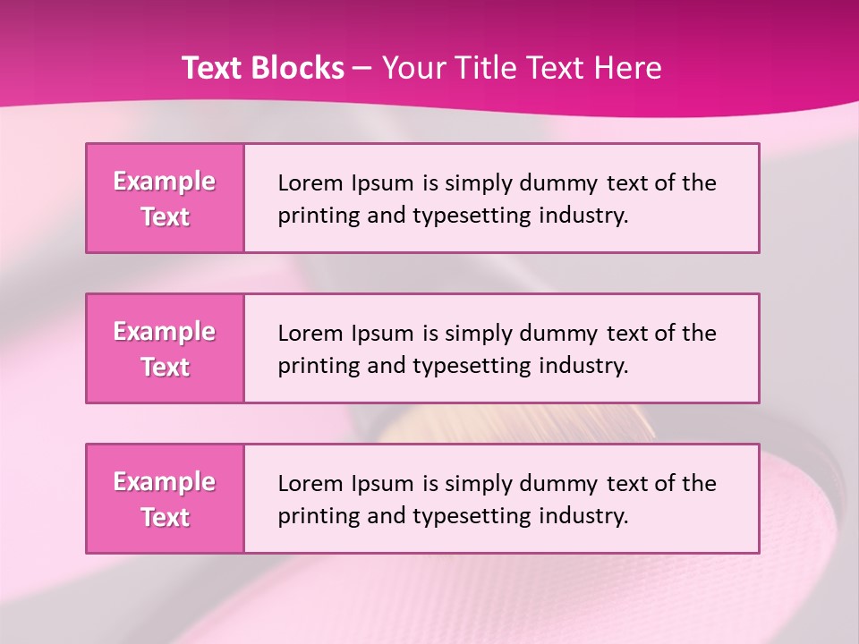 Object Workplace Hand PowerPoint Template