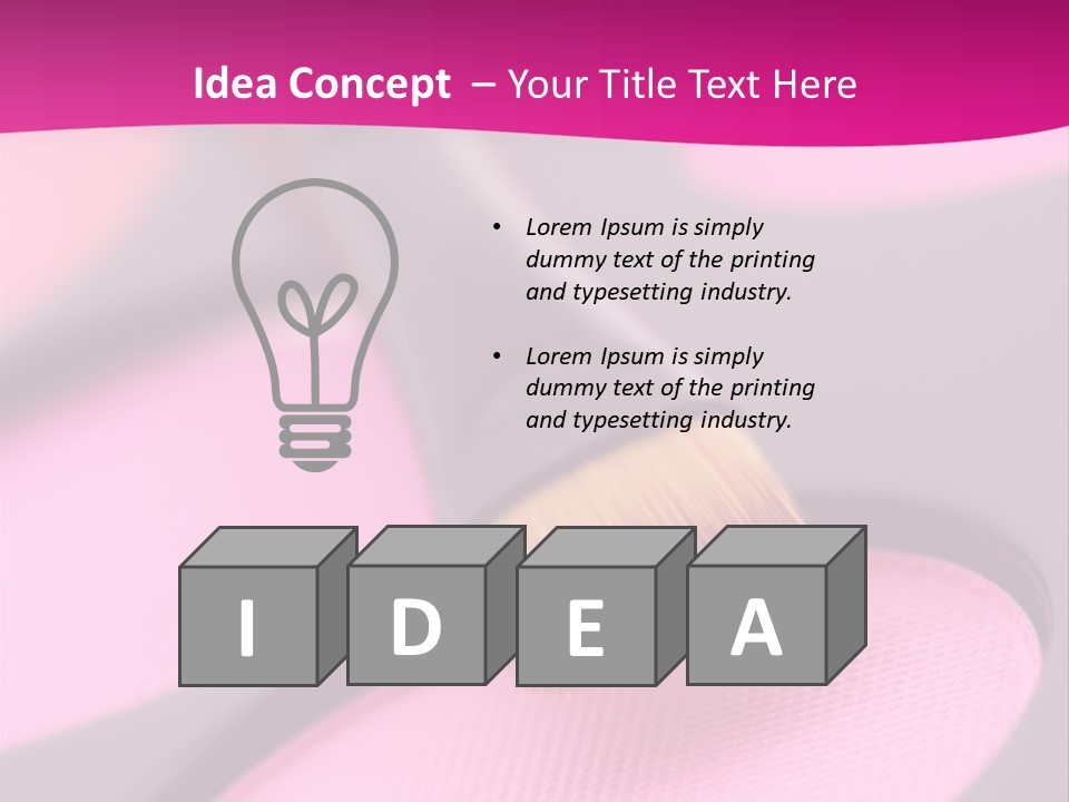 Object Workplace Hand PowerPoint Template