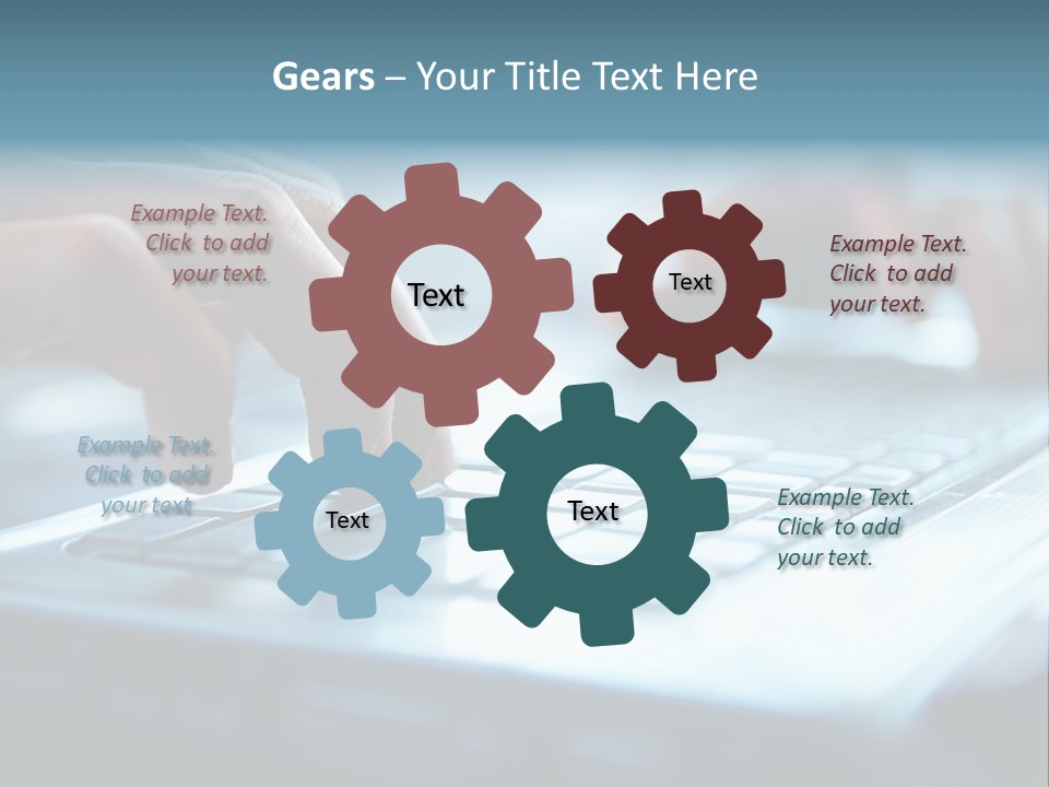 Object Workplace Hand PowerPoint Template