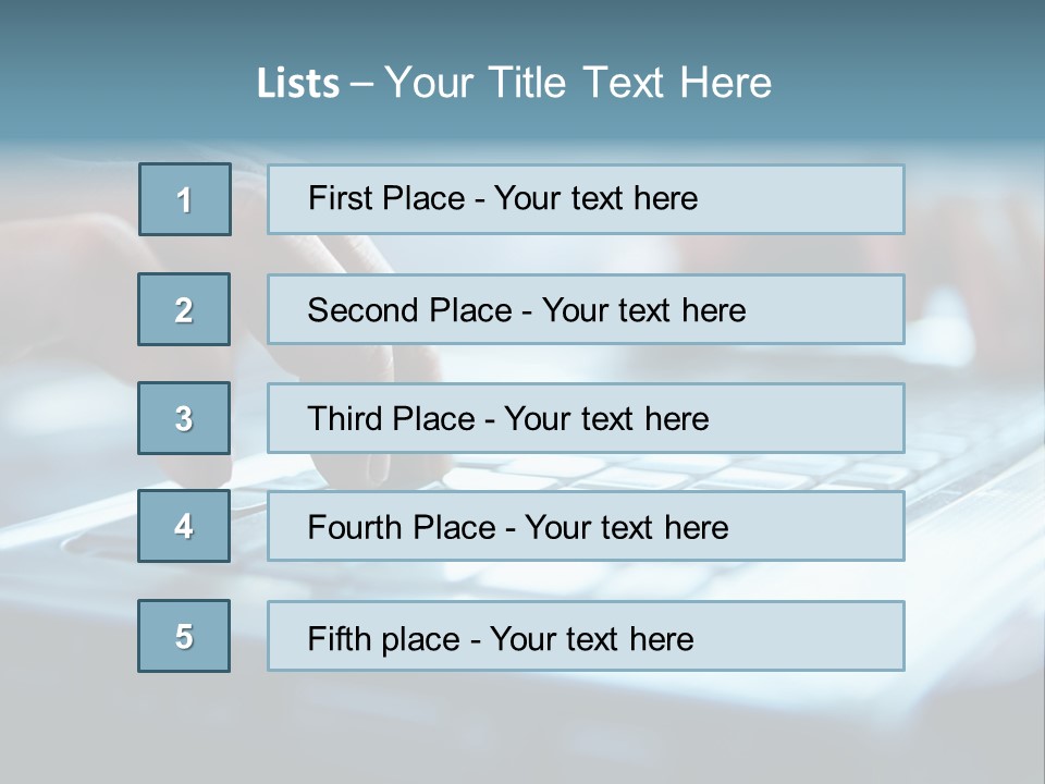 Object Workplace Hand PowerPoint Template