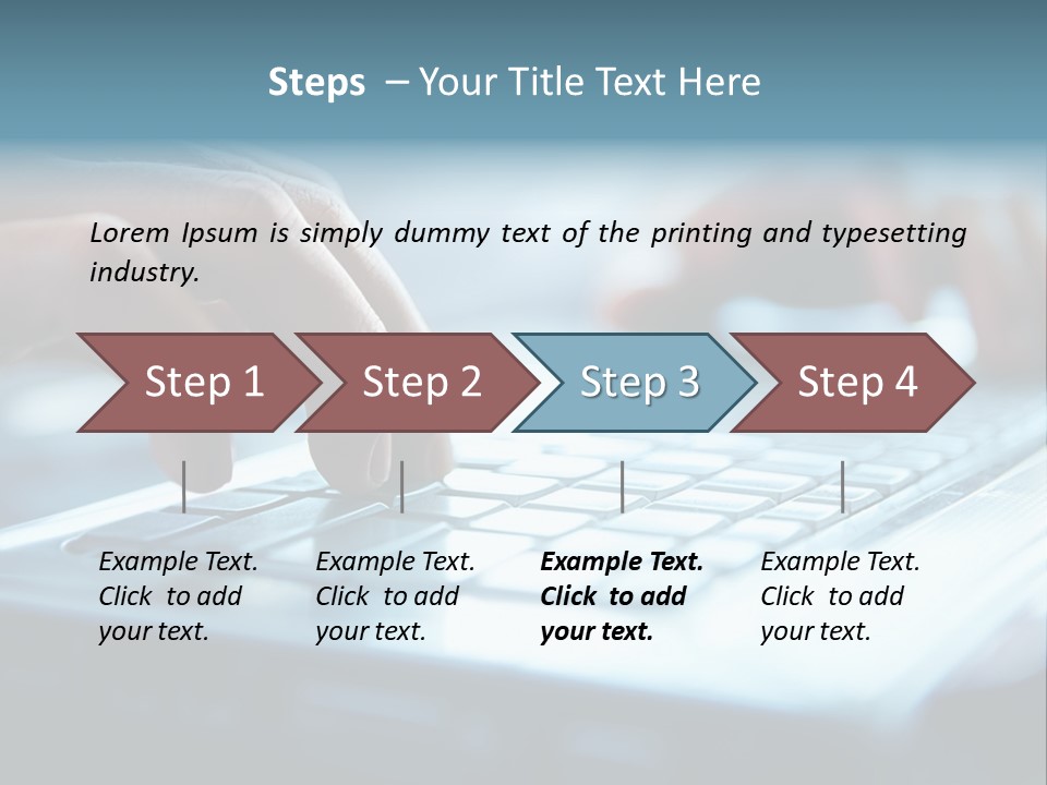 Object Workplace Hand PowerPoint Template