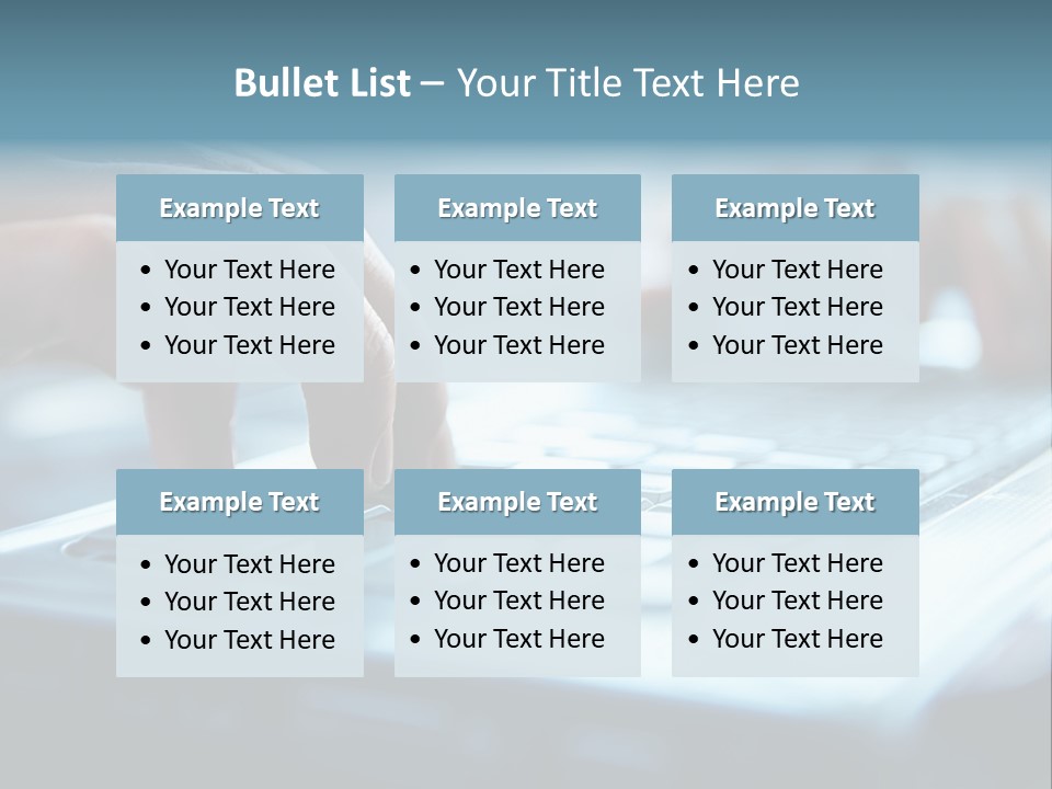 Object Workplace Hand PowerPoint Template