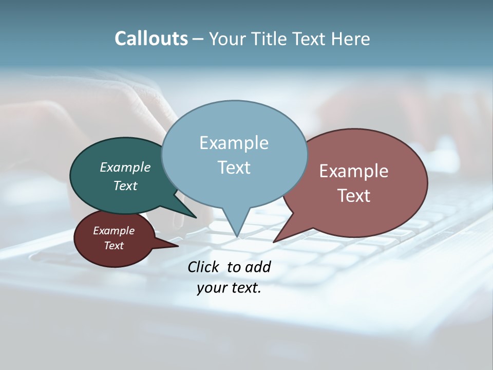 Object Workplace Hand PowerPoint Template