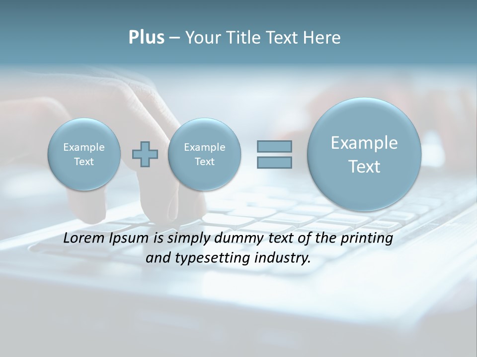 Object Workplace Hand PowerPoint Template