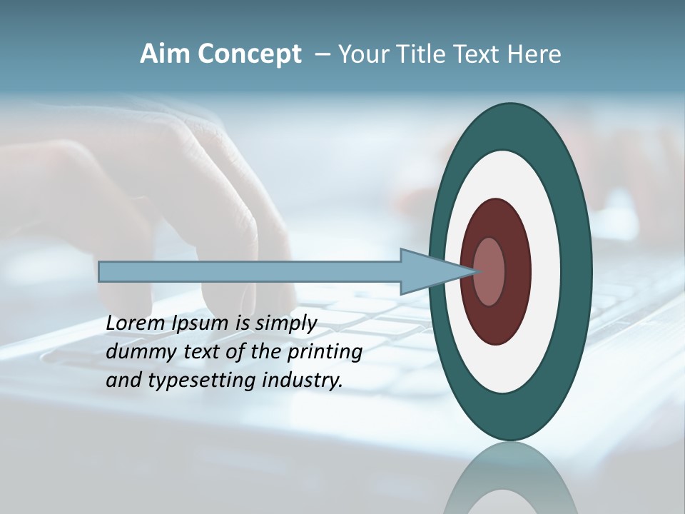 Object Workplace Hand PowerPoint Template