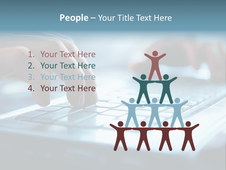 Object Workplace Hand PowerPoint Template