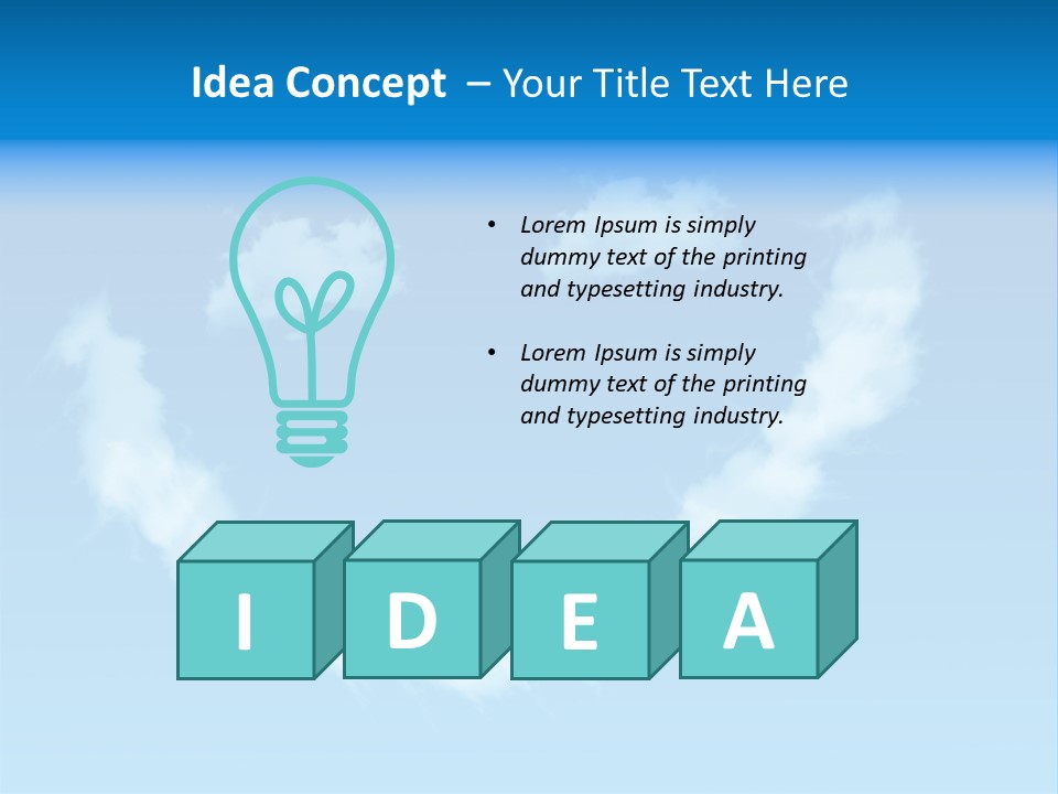 Imagination Joke White PowerPoint Template
