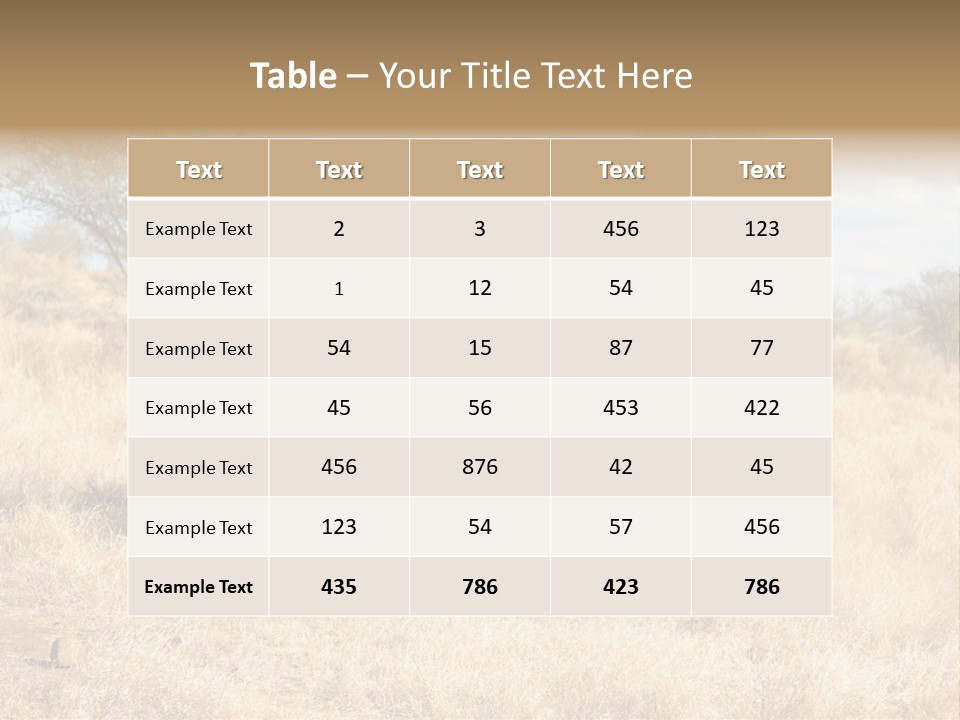 Wildlife Elephant Africa PowerPoint Template