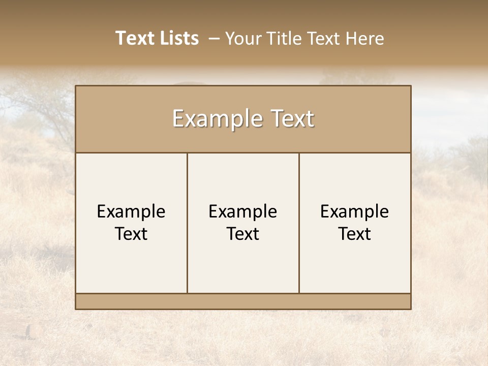Wildlife Elephant Africa PowerPoint Template