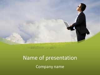 Landscape Nature Computer PowerPoint Template