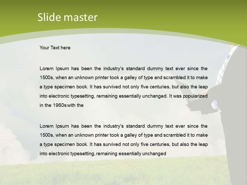 Landscape Nature Computer PowerPoint Template