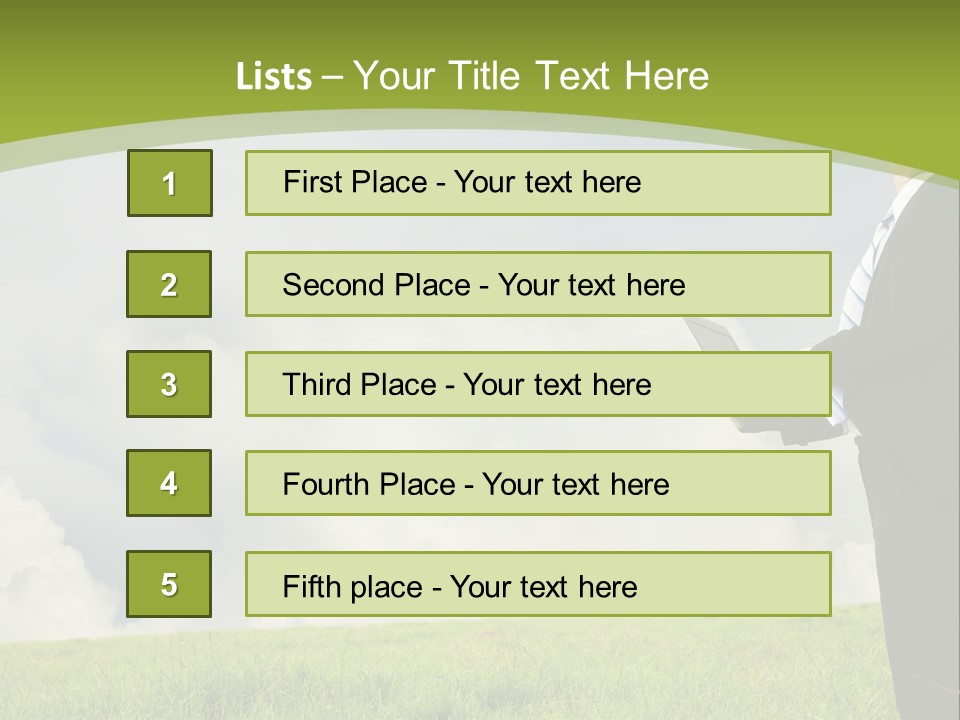 Landscape Nature Computer PowerPoint Template