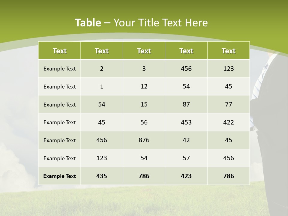 Landscape Nature Computer PowerPoint Template