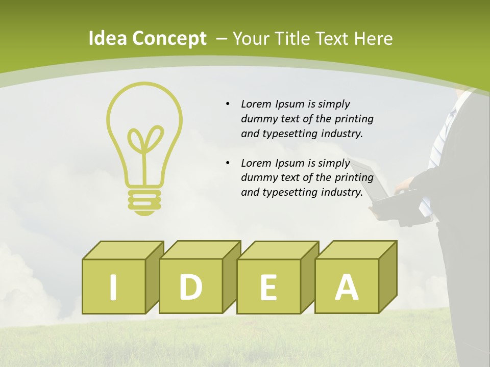 Landscape Nature Computer PowerPoint Template