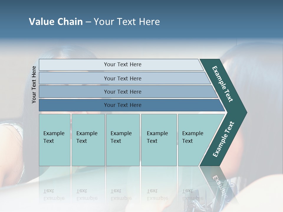 Teeth Woman Standing PowerPoint Template