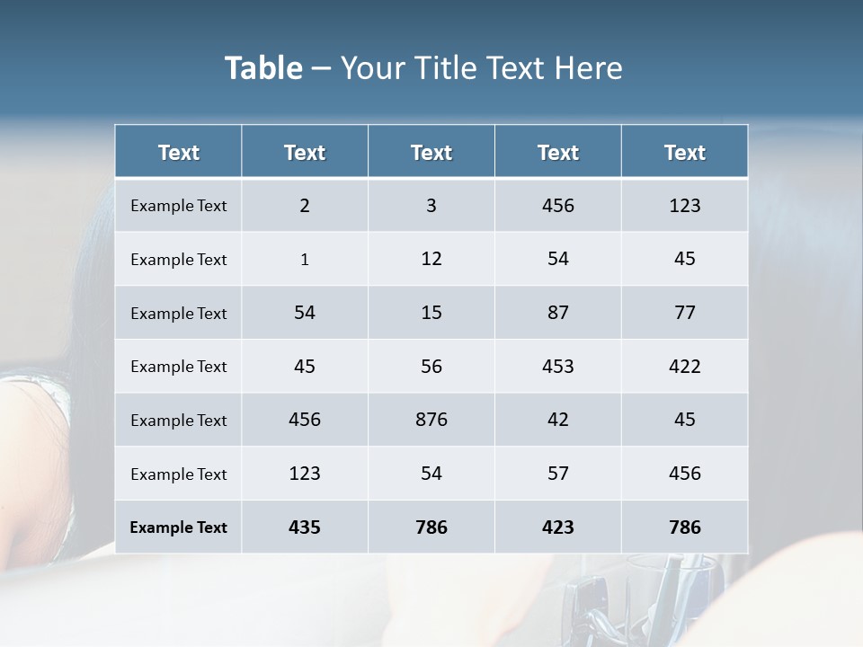Teeth Woman Standing PowerPoint Template