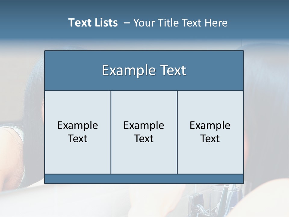 Teeth Woman Standing PowerPoint Template